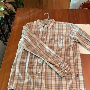 Patagonia organic cotton light flannel button down.